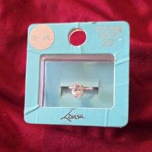 Sterling Silver Ring with Clear Stone